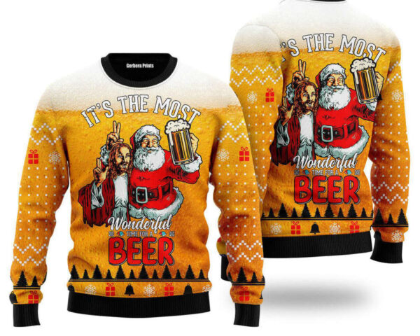 funny-santa-drink-beer-with-jesus-ugly-christmas-sweater-best-gift-for-christmas-2023-uh1713.jpeg